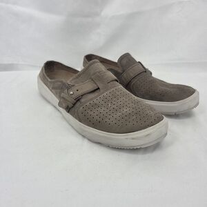 Merrell Perforated Gray Nubuck Around Town City Slip On Shoes Women sz 11